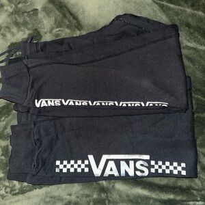 Vans Black Joggers Set with Logo